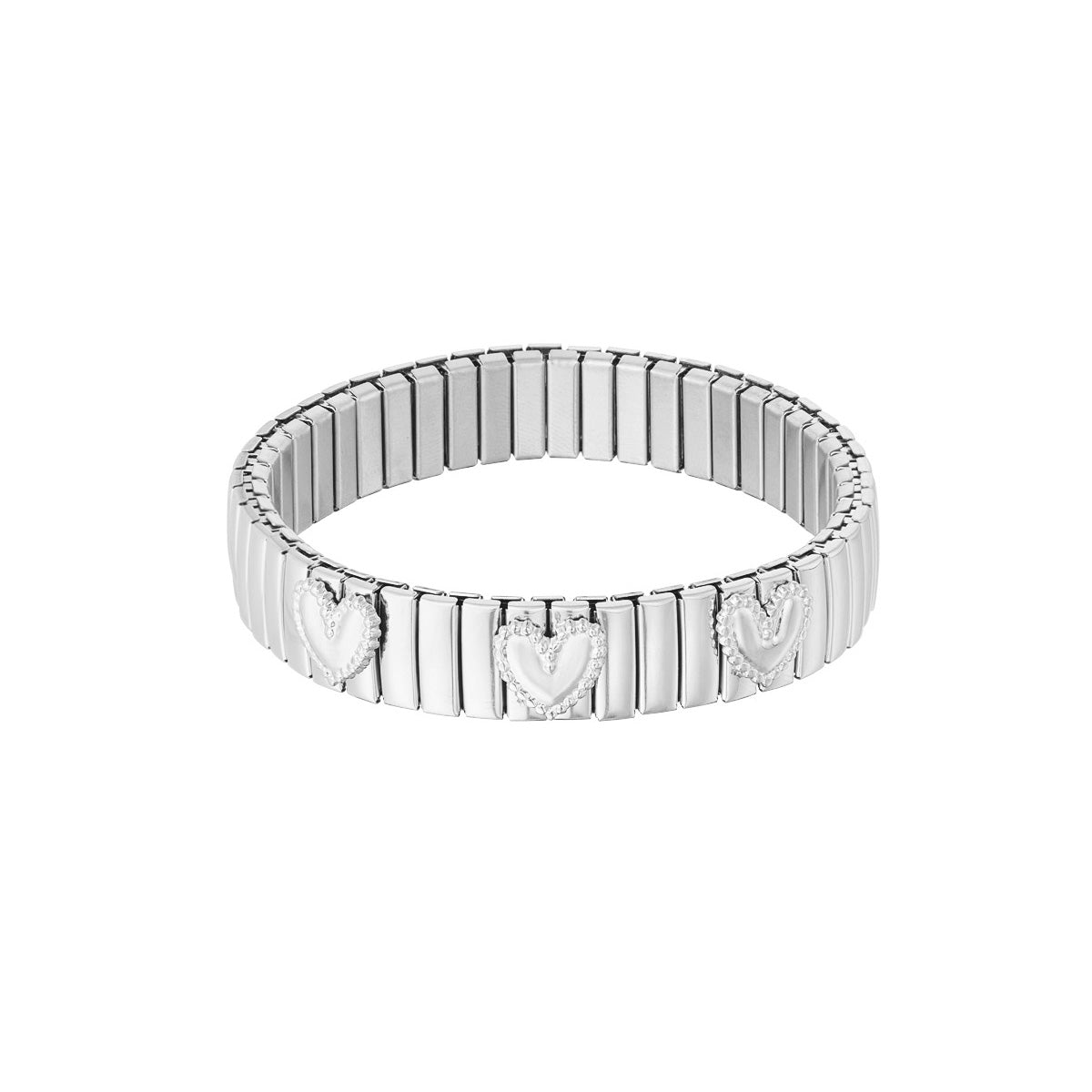 Love Link Hearts Bracelet Silver – Romantic Heart Chain Jewelry