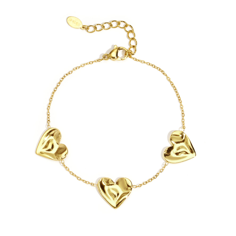 Lovers Bracelet Gold – Elegant Heart-Inspired Jewelry