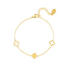 Lucky Clover Bracelet Gold – Elegant Four-Leaf Clover Jewelry