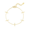 Multiple Bars Bracelet Gold – Modern Layered Bar Chain Jewelry