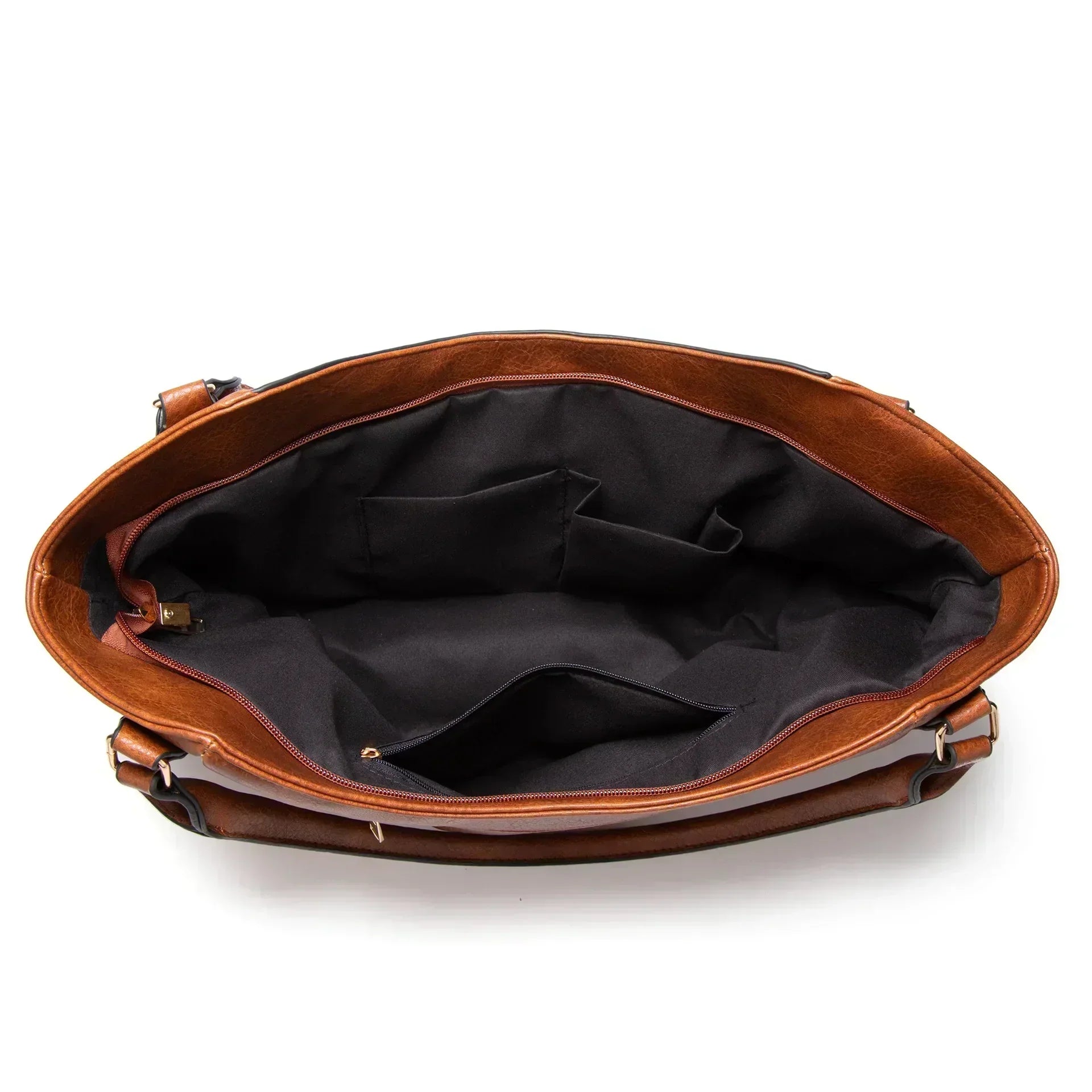 Leather Shoulder Bag with Classic Design