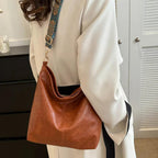 Vintage Charm Leather Shoulder Bag