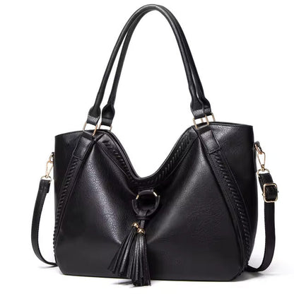 Leather Shoulder Bag with Classic Design