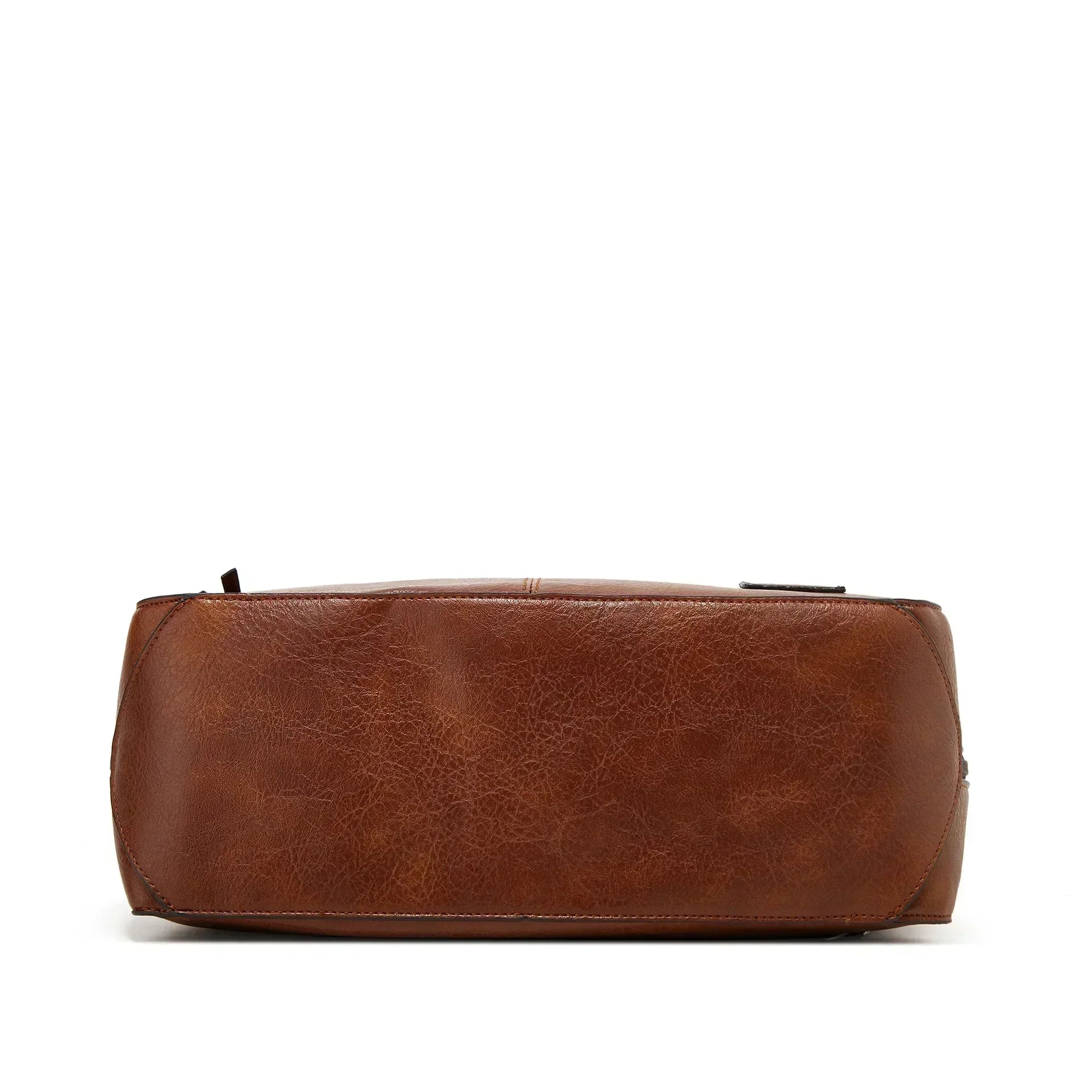 Vintage Leather Shoulder Bag with Classic Charm