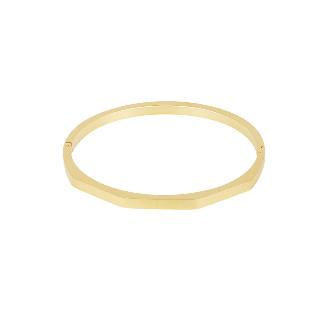 Shaped Bangle Bracelet Gold – Modern Geometric Cuff Jewelry