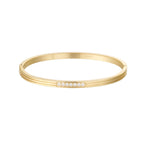 Shiny Stones Bangle Bracelet Gold – Sparkling Gemstone Cuff for Women