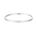 Shiny Stones Bangle Bracelet Silver – Sparkling Gemstone Cuff Jewelry
