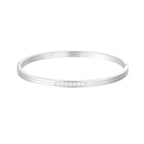 Shiny Stones Bangle Bracelet Silver – Sparkling Gemstone Cuff Jewelry