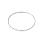 Small Rhinestone Bangle Bracelet Silver – Dainty Crystal Cuff for Women