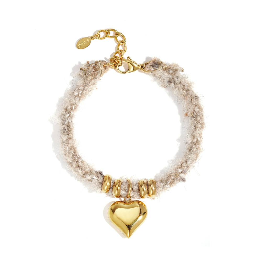 Soft Heart Chain Bracelet Gold – Romantic Heart Chain Jewelry