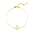 Spring Flower Bracelet Gold – Delicate Floral-Inspired Charm Jewelry