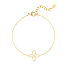 Spring Flower Bracelet Gold – Delicate Floral-Inspired Charm Jewelry