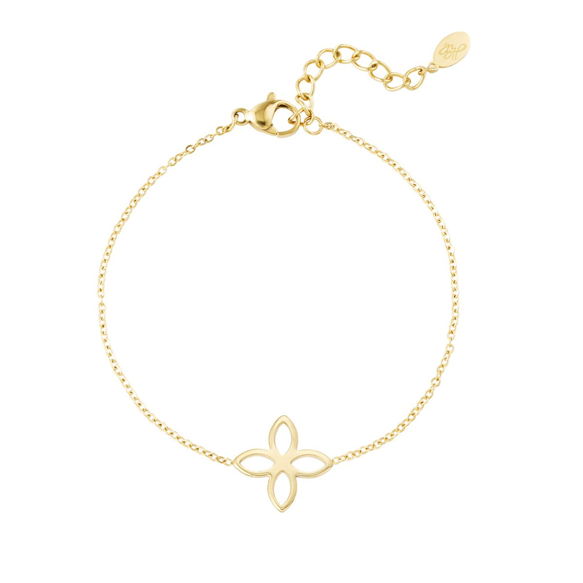 Spring Flower Bracelet Gold – Delicate Floral-Inspired Charm Jewelry
