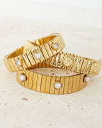 Triple Love Bracelet Gold – Romantic Triple Heart Chain Jewelry