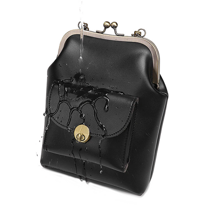 Vintage Kiss-Lock Crossbody Bag – Retro Chic Design