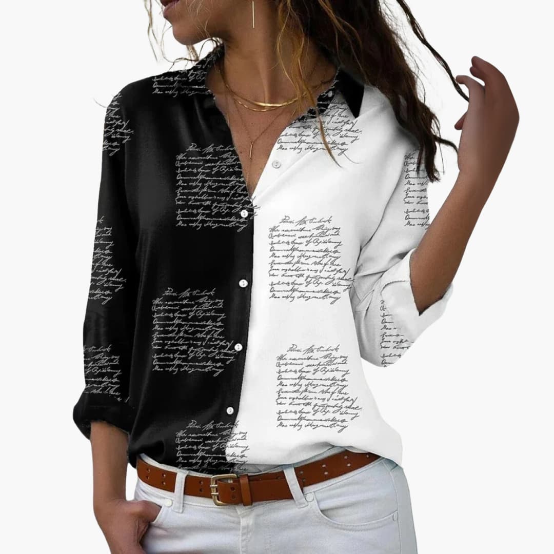 Floral Blouse – Contrast Detail