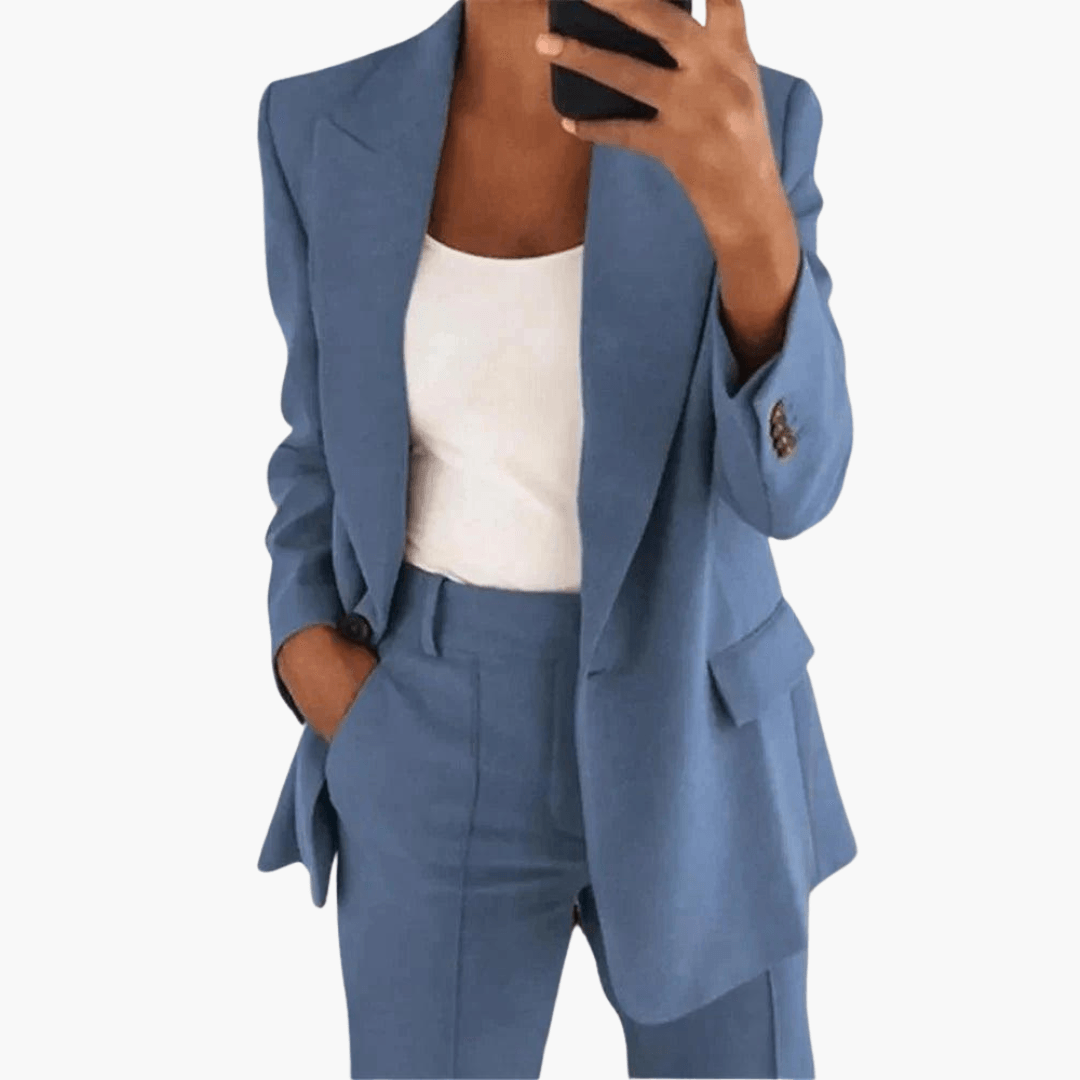 Women’s Blazer Suit with Straight Trousers