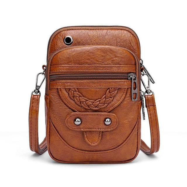 Vintage Leather Crossbody Bag