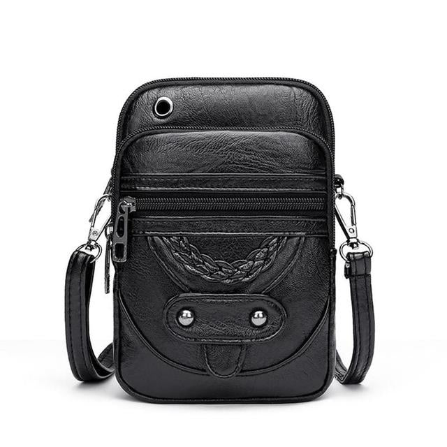 Vintage Leather Crossbody Bag