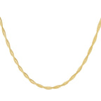 Wave Chain Necklace Gold – Trendy Wavy Link Chain for Women