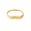 Wavy Bangle Bracelet Gold – Chic Textured Wave Cuff for Women