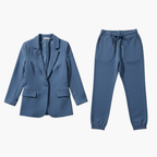 Two-Piece Lounge Set – Blazer and Drawstring Joggers