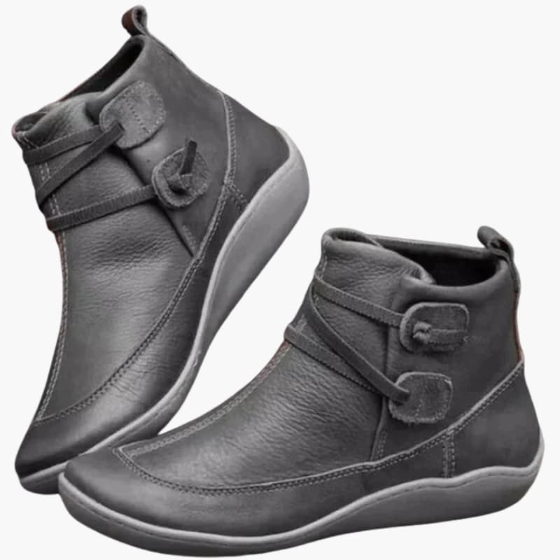 Ankle Boots – Slip-On Entry – Rubber Sole