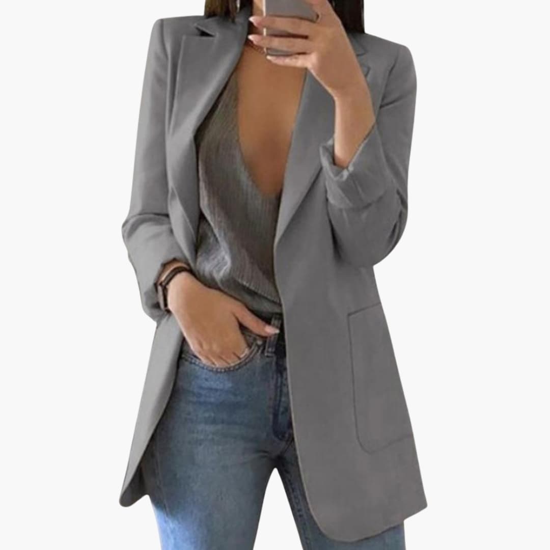 Blazer Jacket with Front Pockets