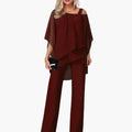 Jumpsuit with Off Shoulder and Wide-Leg Pants for Woman
