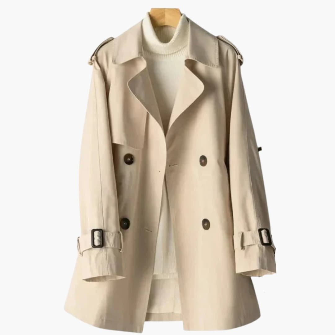 Short Trench Coat – Lapel Collar