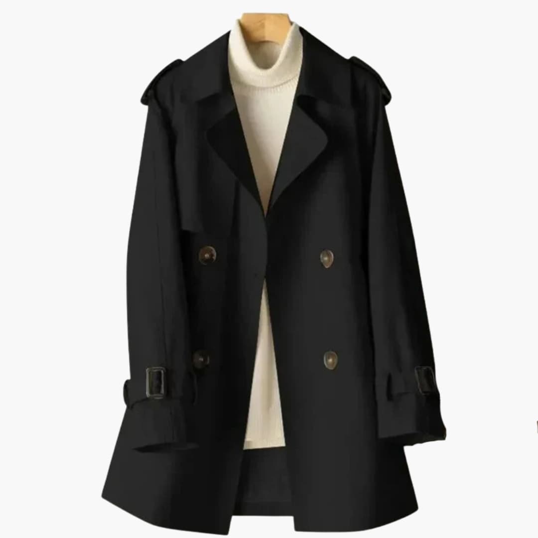Short Trench Coat – Lapel Collar