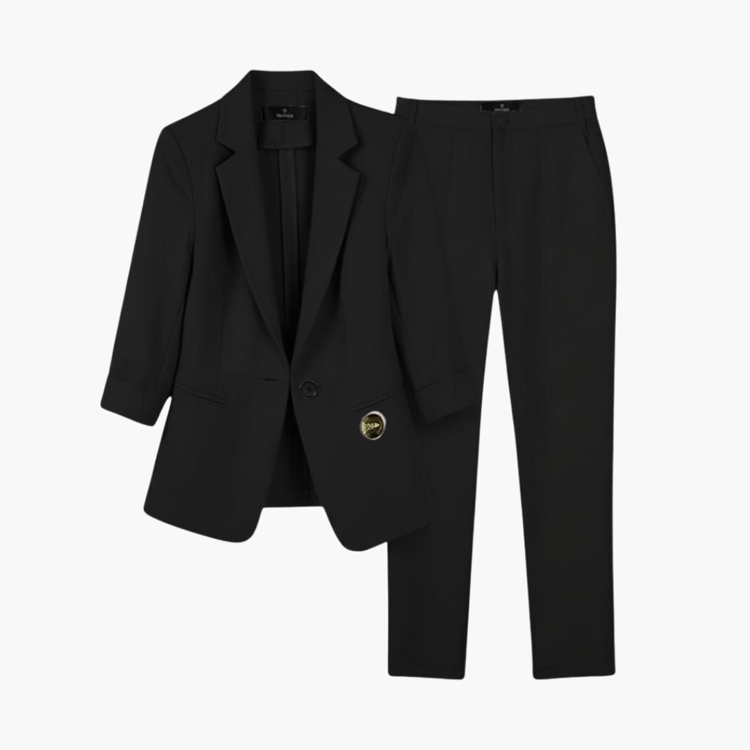 Two-Piece Suit Set – Blazer and Trousers