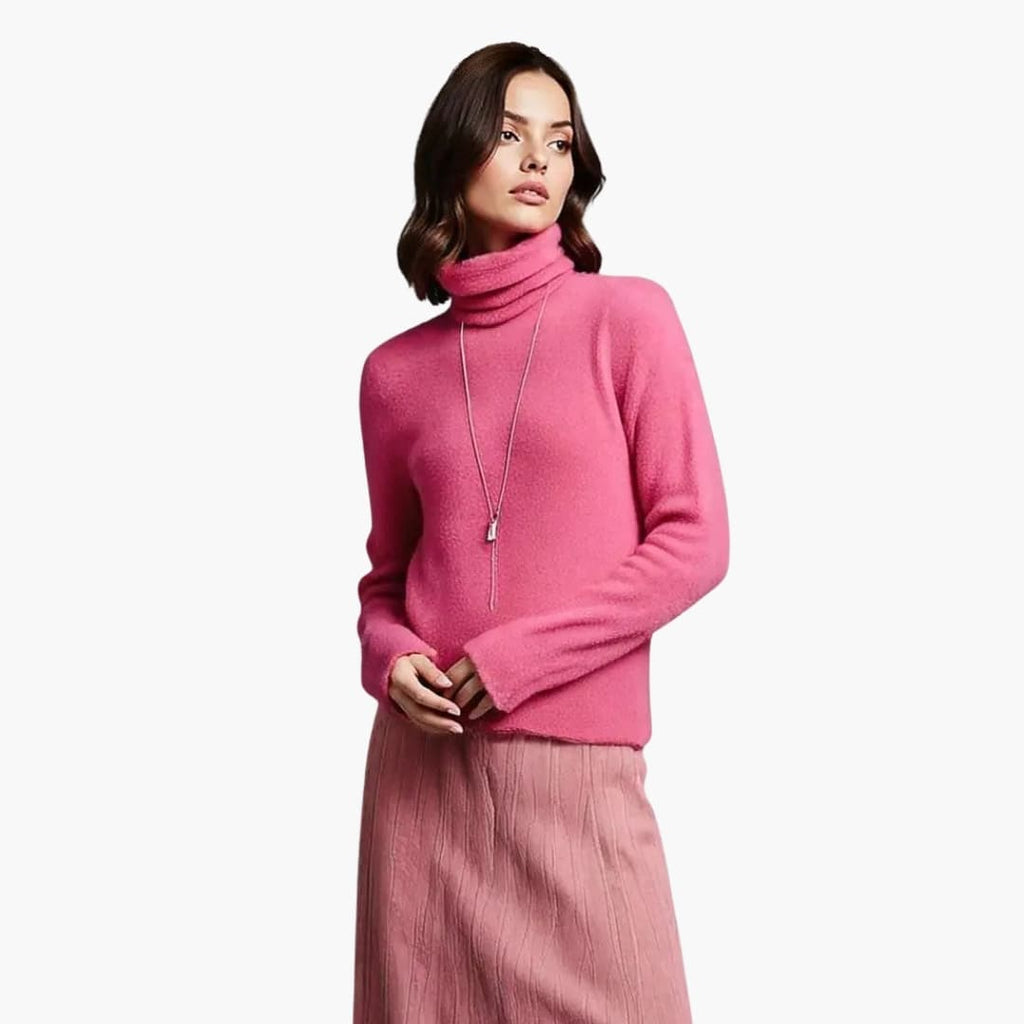 Turtleneck Sweater – Ribbed Neck – Long Sleeves