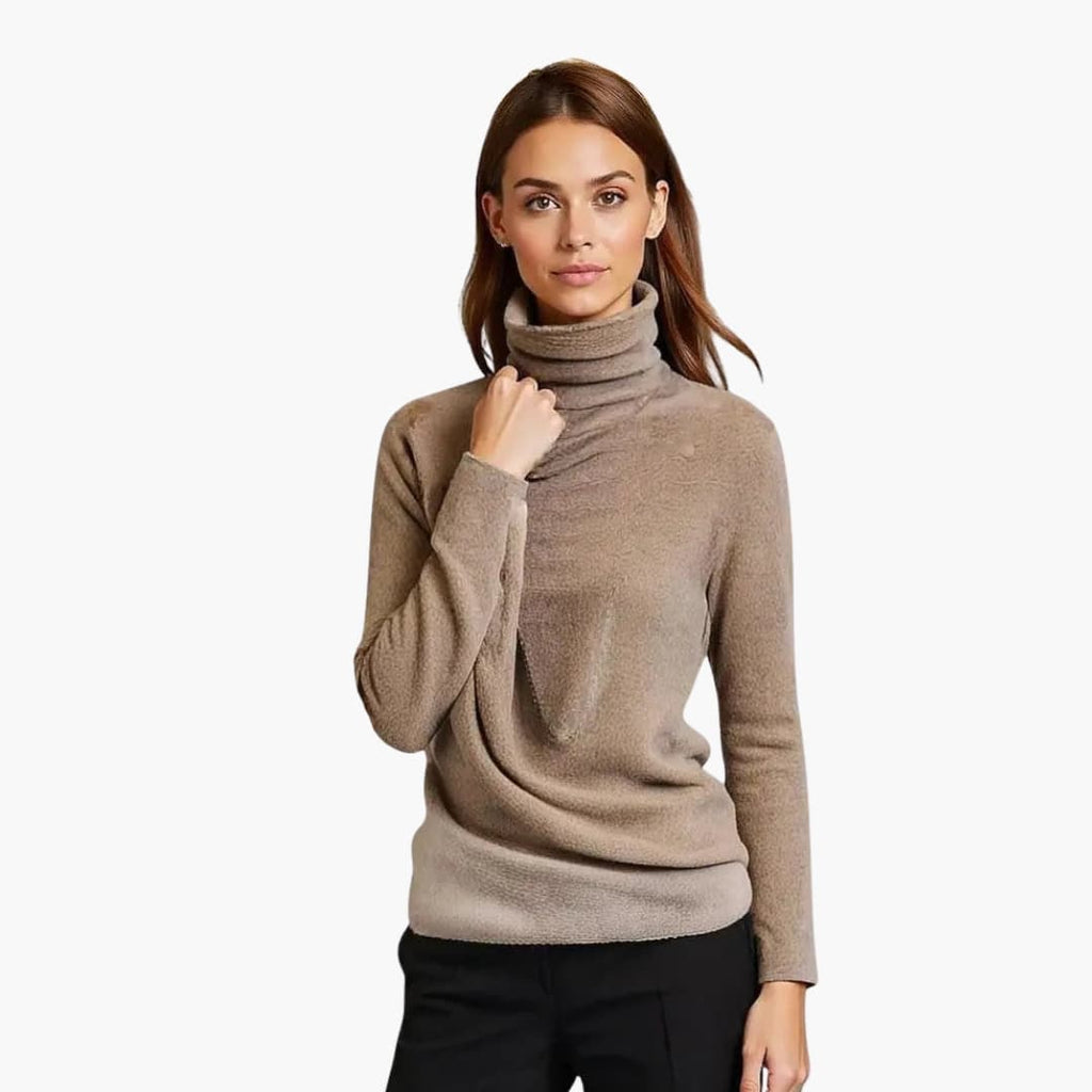 Turtleneck Sweater – Ribbed Neck – Long Sleeves