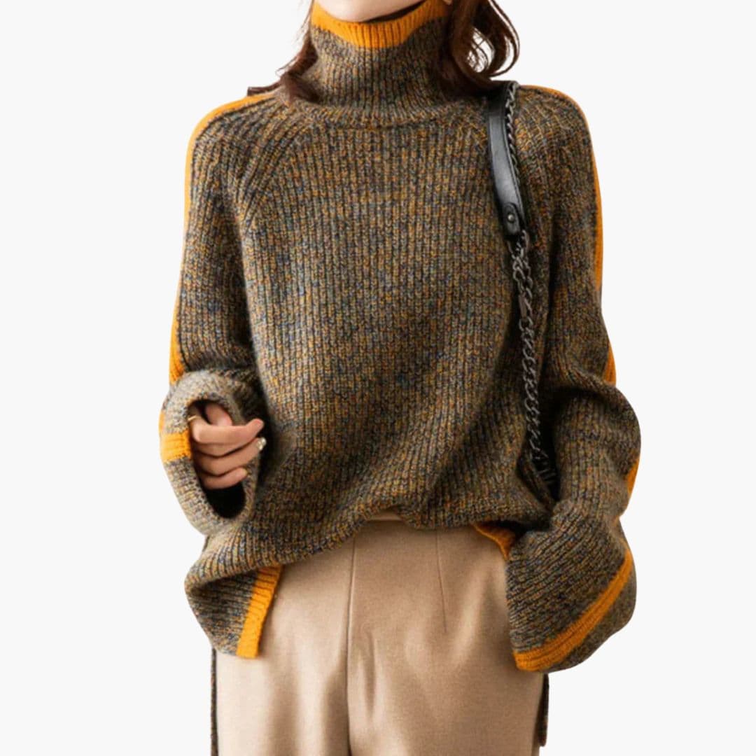 Turtleneck Sweater – Ribbed Knit