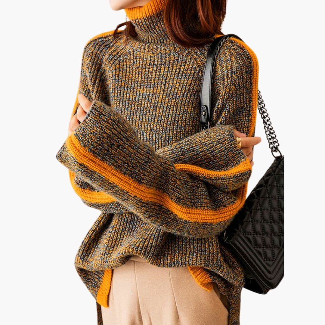Turtleneck Sweater – Ribbed Knit