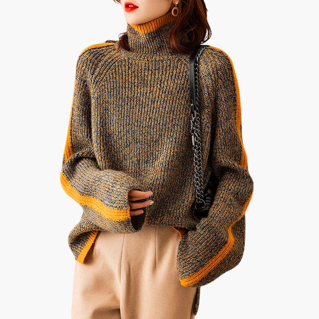 Turtleneck Sweater – Ribbed Knit