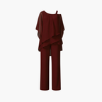 Jumpsuit with Off Shoulder and Wide-Leg Pants for Woman