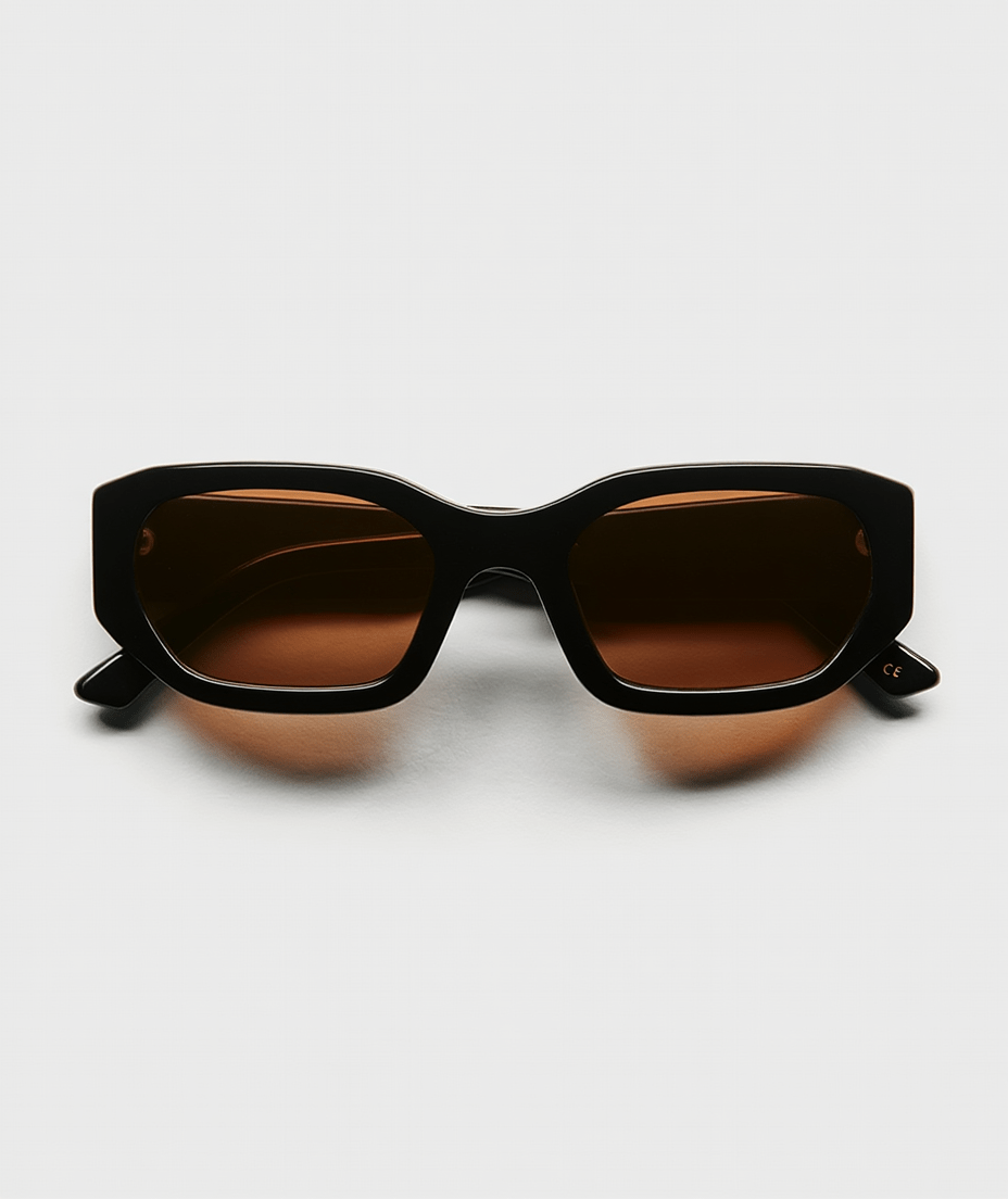 Women’s Everyday Sunglasses with Black Frame & Chocolate-Tinted Lenses