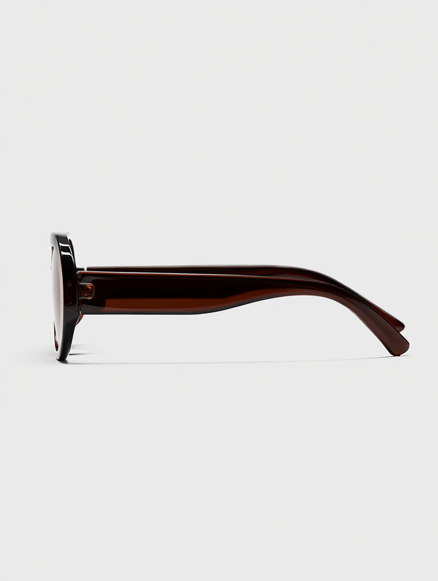Women’s Resort-Style Sunglasses with Coco/Khaki Frame & Cinnamon-Tinted Lenses