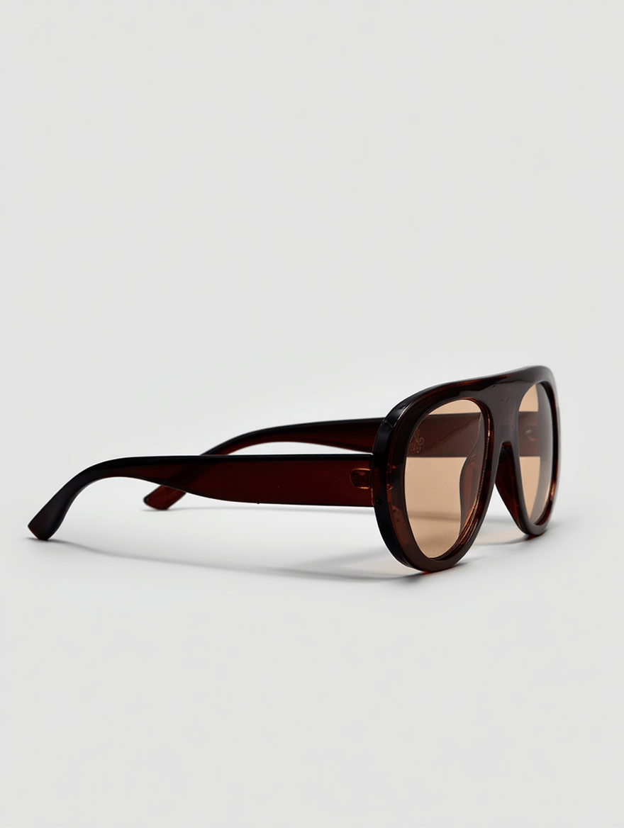 Women’s Resort-Style Sunglasses with Coco/Khaki Frame & Cinnamon-Tinted Lenses