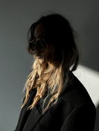 Women’s Aviator Sunglasses with Gold Metal Frame & Chocolate Lenses