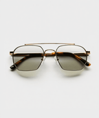 Women’s Metal Frame Sunglasses with Gold Finish & Graphite Lenses