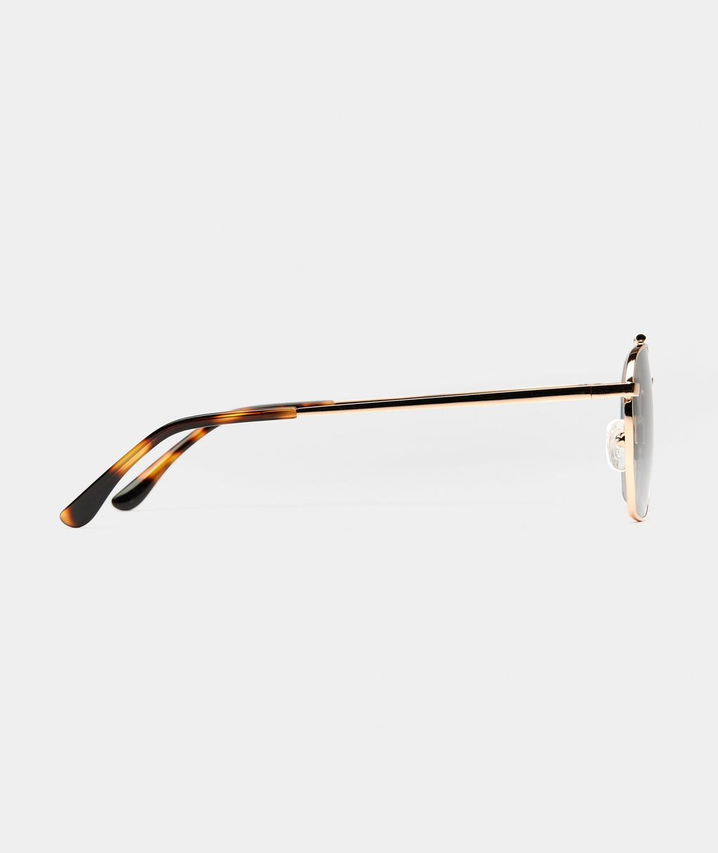 Women’s Metal Frame Sunglasses with Gold Finish & Graphite Lenses