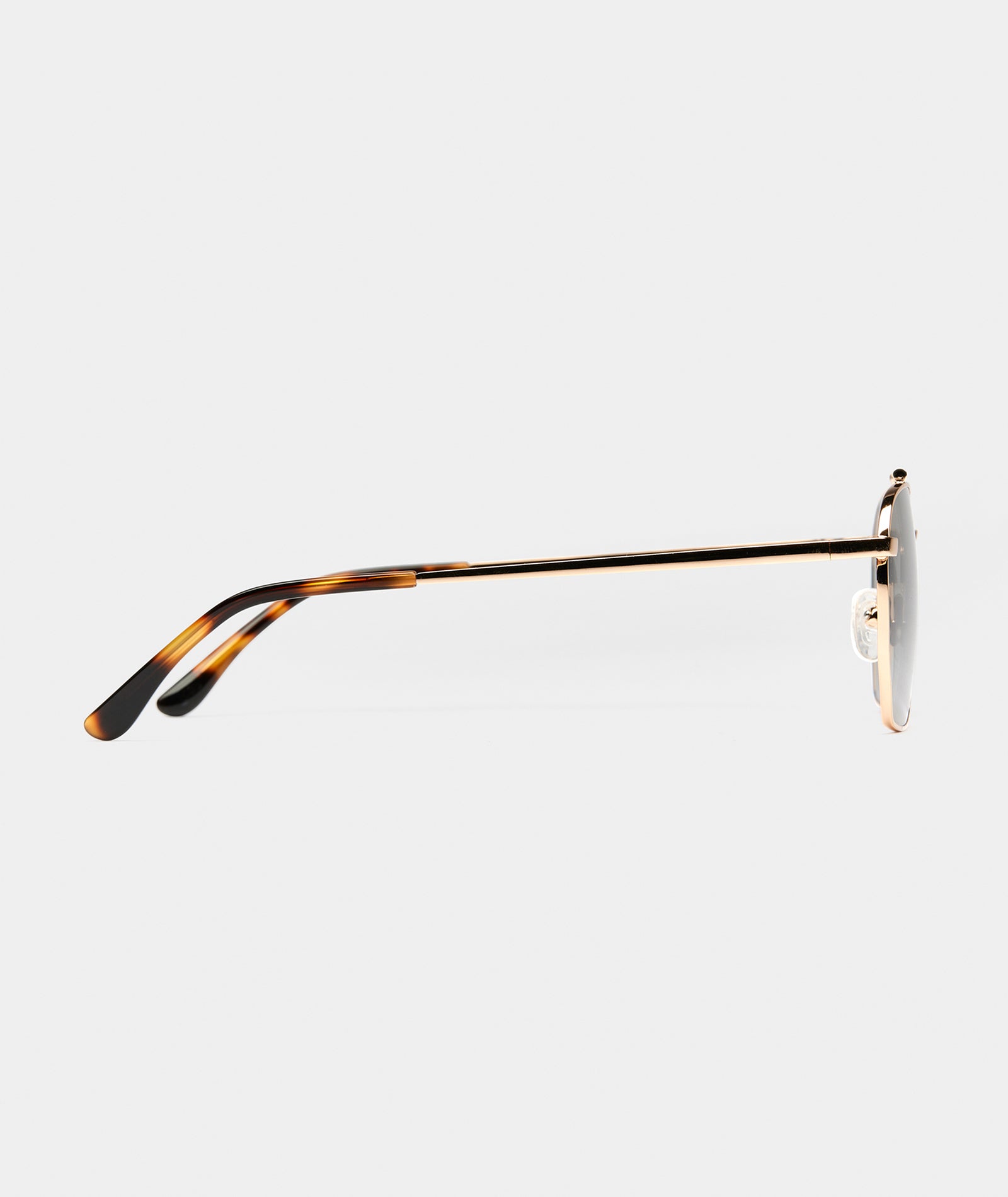 Women’s Metal Frame Sunglasses with Gold Finish & Graphite Lenses