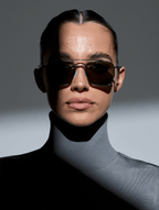 Women’s Silver Metal Frame Sunglasses with Khaki Lenses