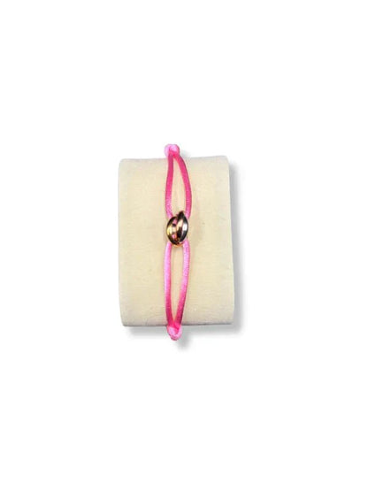 Tri-Colour Knot Cord Bracelet with Ring Accent