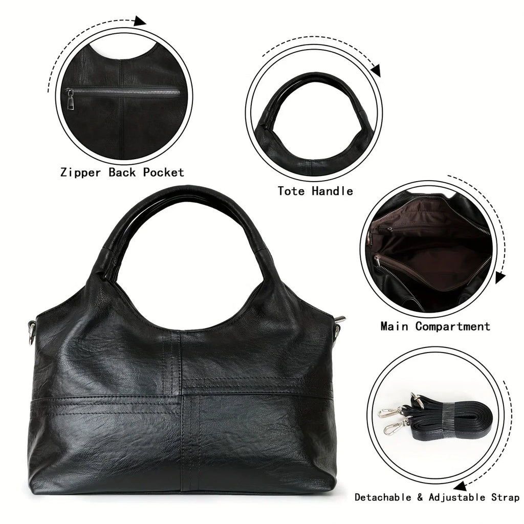 Elegant Leather Women’s Crossbody Shoulder Bag