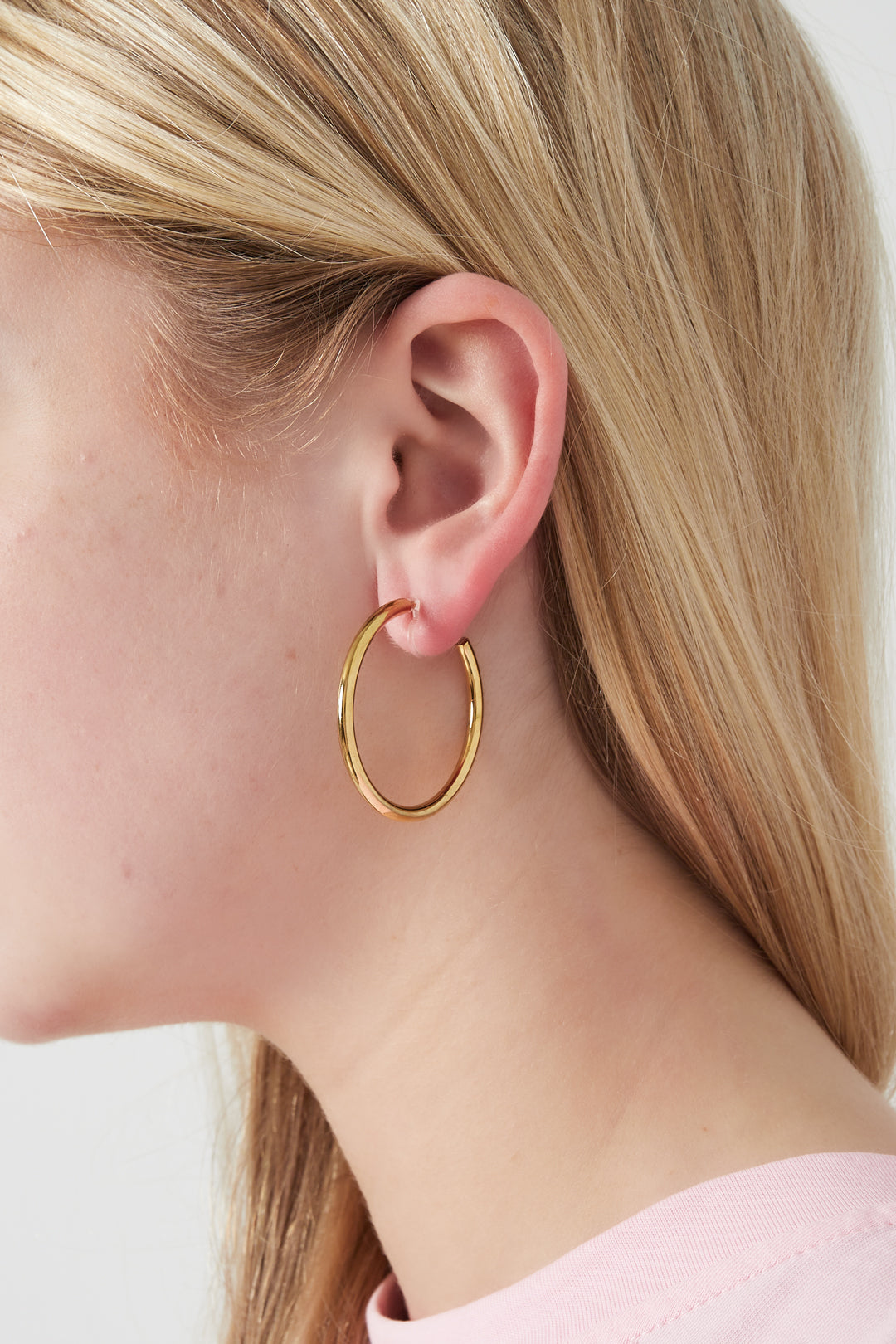 Classic Gold Hoop Clip Earrings for Women