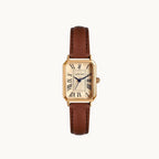 Elegant Rectangular Women’s Leather-Strap Analog Watch – Multiple Colors
